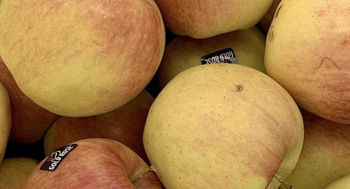 Pommes Golden rosé