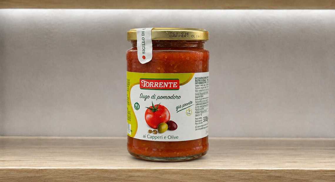 Sauce tomate aux câpres et aux olives