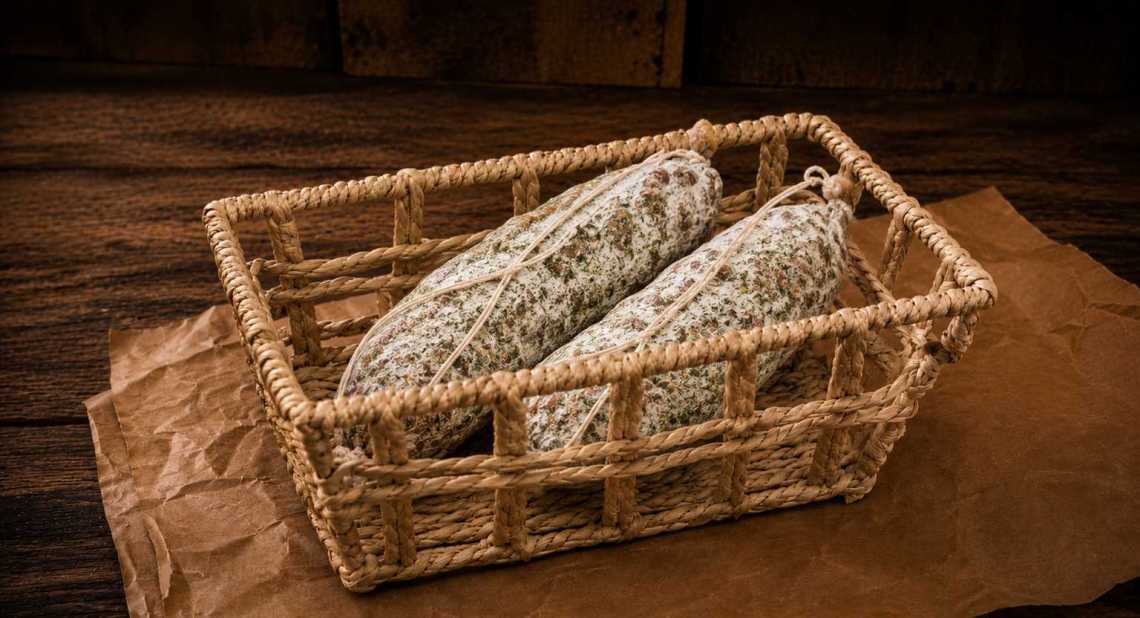 Saucisson Salaison Des Alpes Aux Herbes